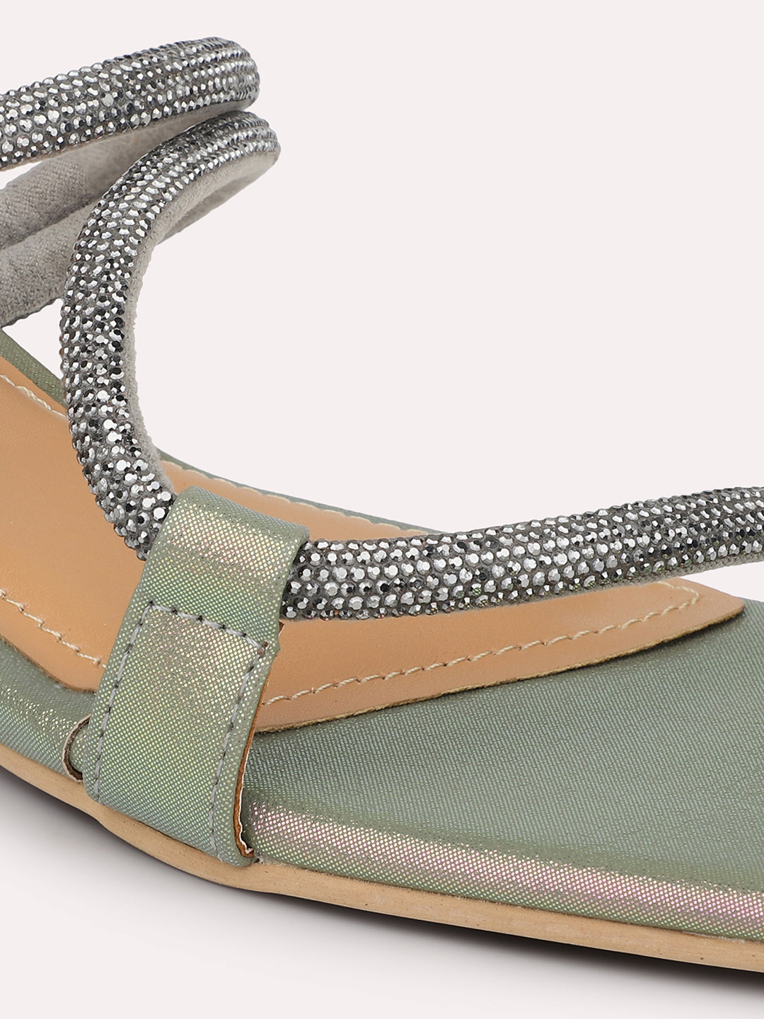 Women Pewter Embellished Block Heels