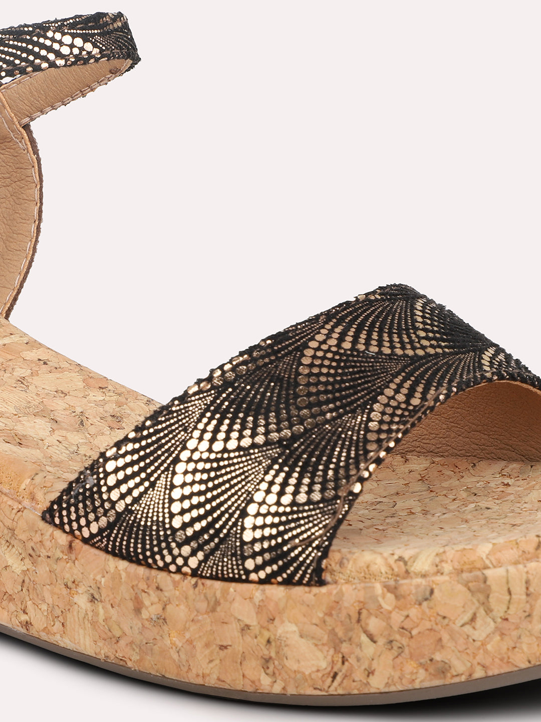 Women Antique Printed Wedge Heels