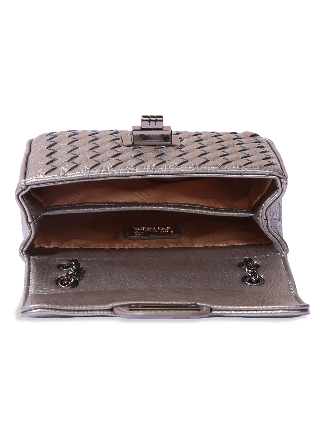 Inc.5 Women Grey Textured Sling Bag