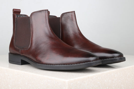 Privo Formal Boots- Bordo For Men
