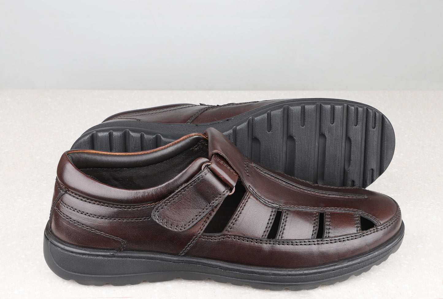 Atesber Brown Casual Sandal For Men