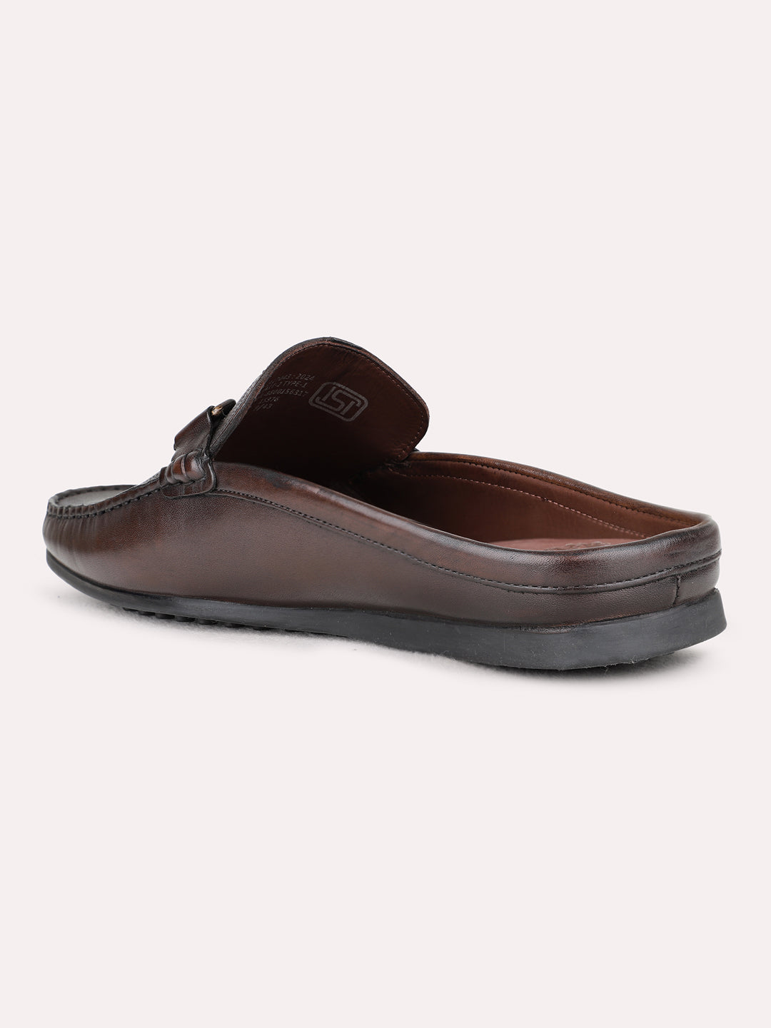 Mens Brown Formal Solid Pattern Square Toe Loafer Shoes