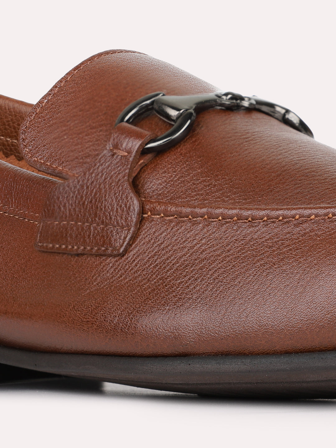 Mens Tan Formal Solid Pointed Toe Moccasin