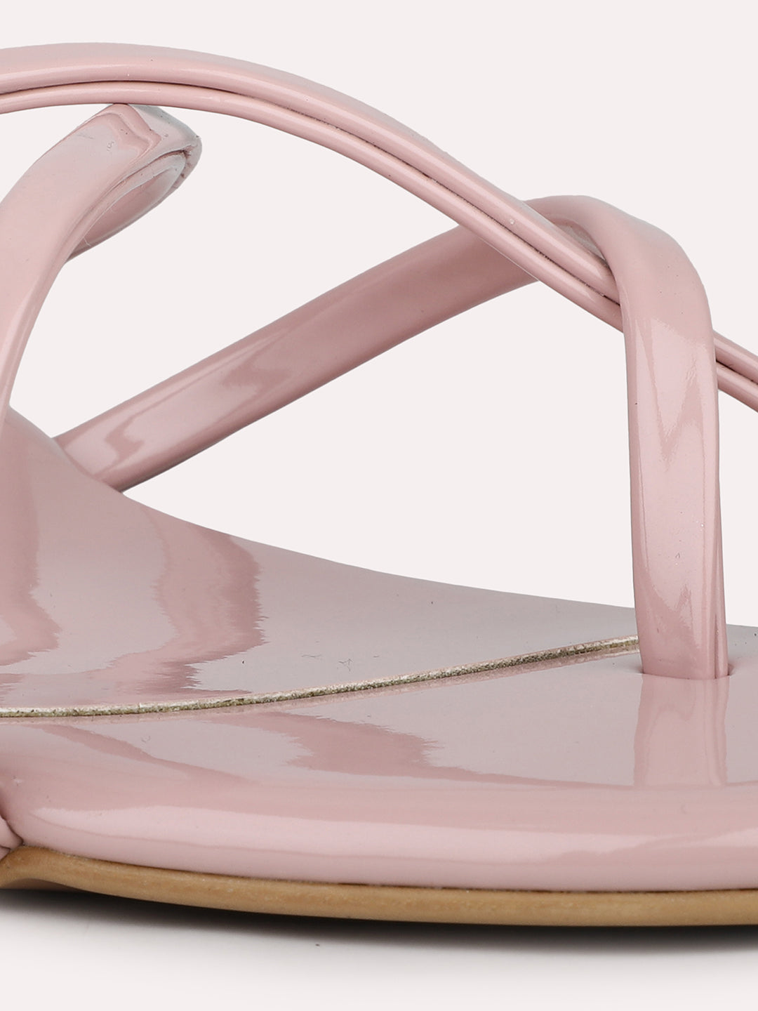 Womens Peach Casual Strappy Open toe Kitten Heels