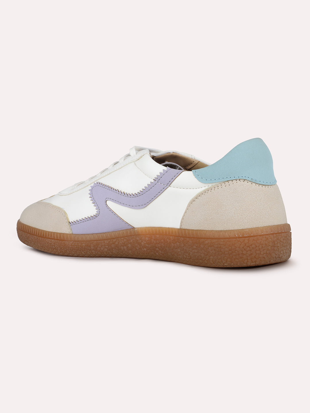 Women White Casual Solid Round Toe Sneakers