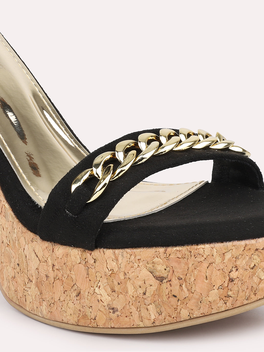 Women Black Party Stiletto Heels With Ankle Loop