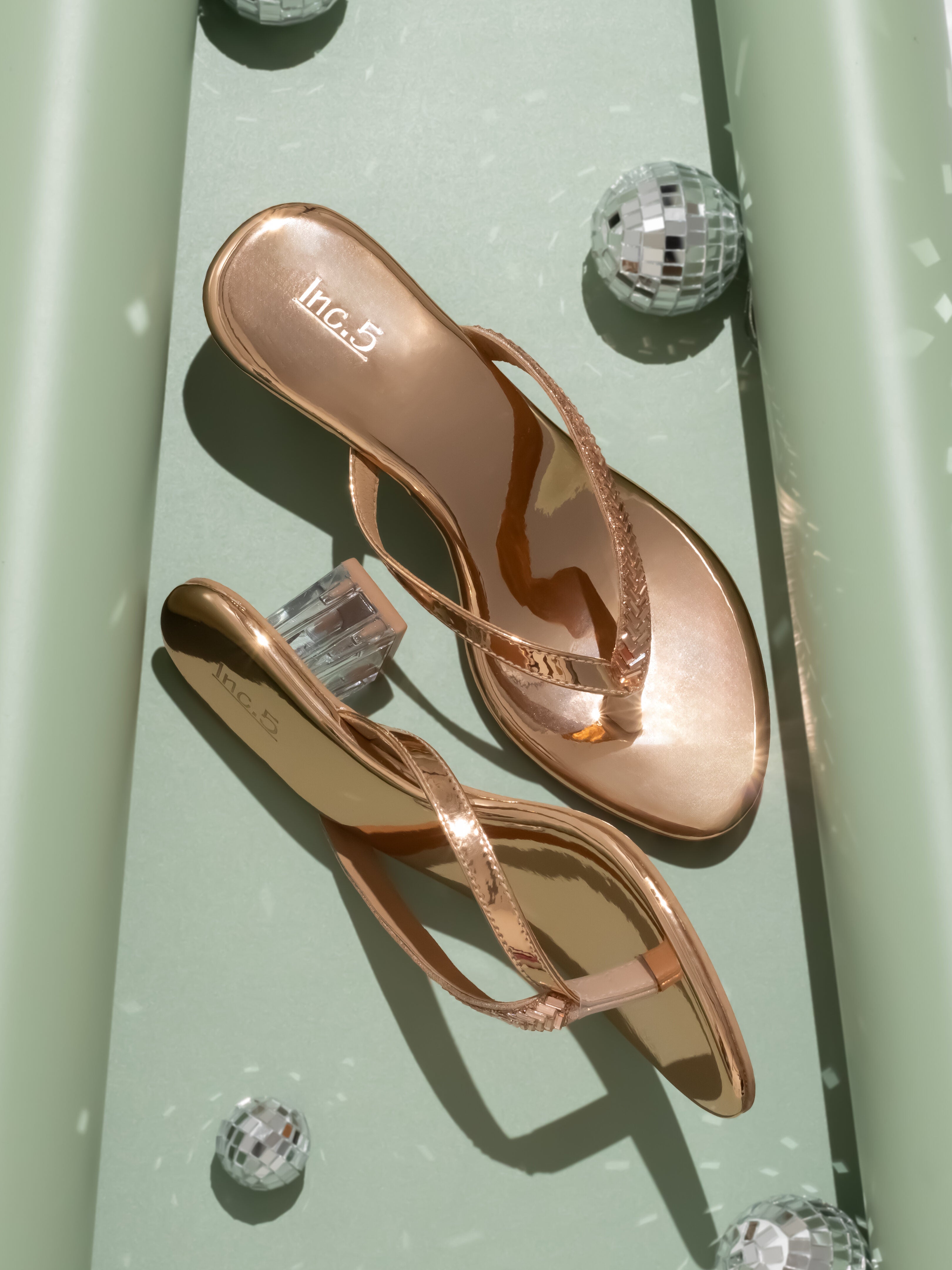 Buy Now Women Rose Gold Embellished Party Open Toe Block Heels