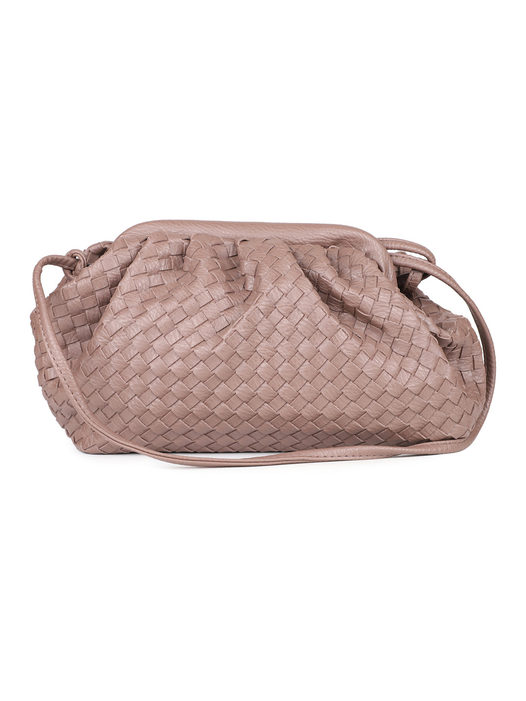Women Brown Animal Textured Solid Sling Bag