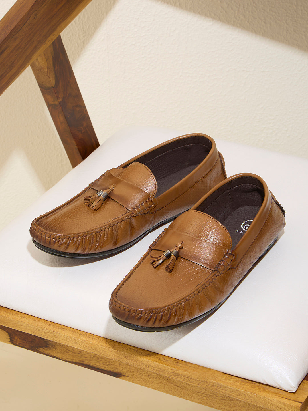 Buy Now privo-textured-driving-shoe-tan-for-men-fo-1923-ch-n-tan-men