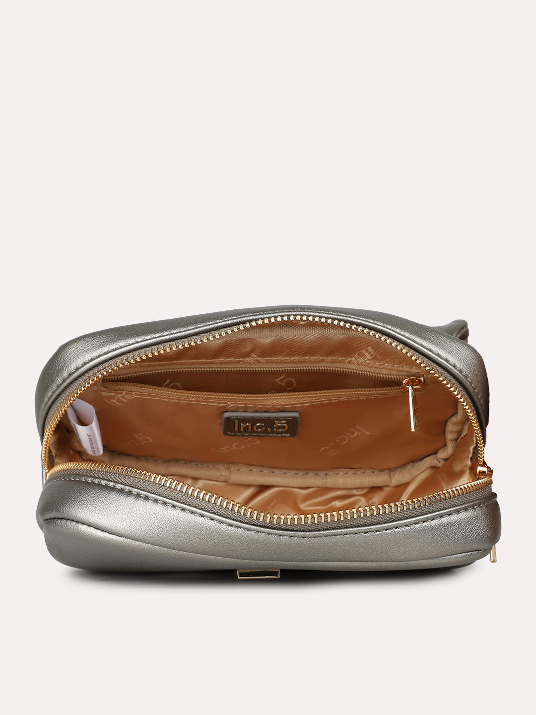 Womens Grey Party Solid Sling Bag With Push Lock