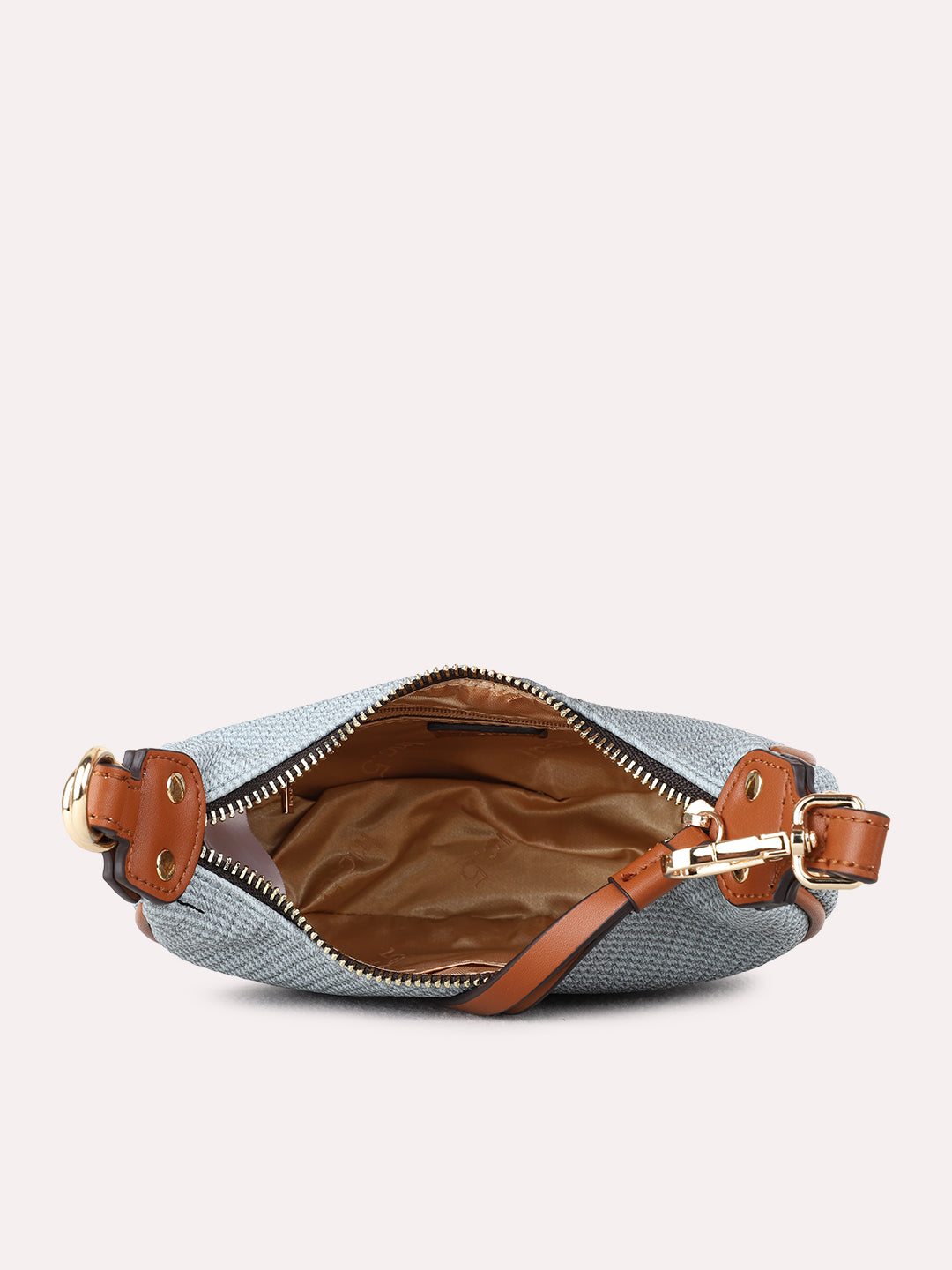 Womens Blue Shoulder Bag With Others Lock For Party Use