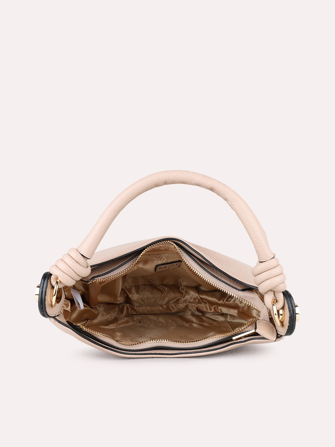 Womens Pink Casual Shoulder Bag With Zip Lock