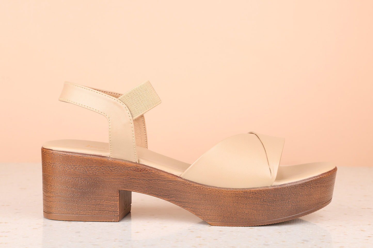Women Beige Solid Sandals