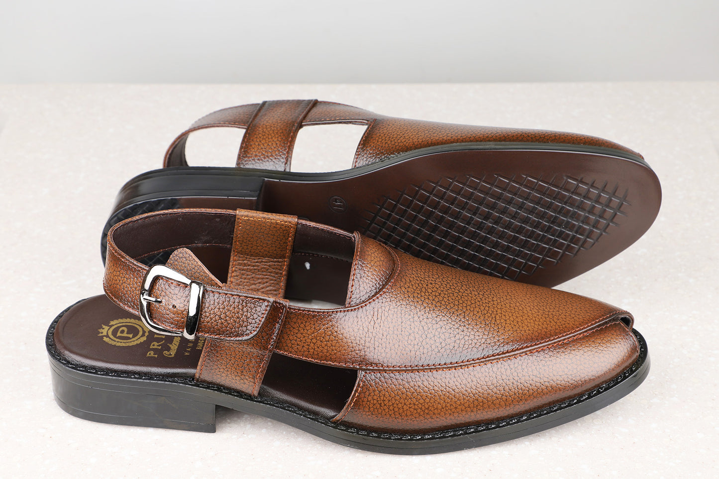 Privo Formal Sandal-Tan For Men