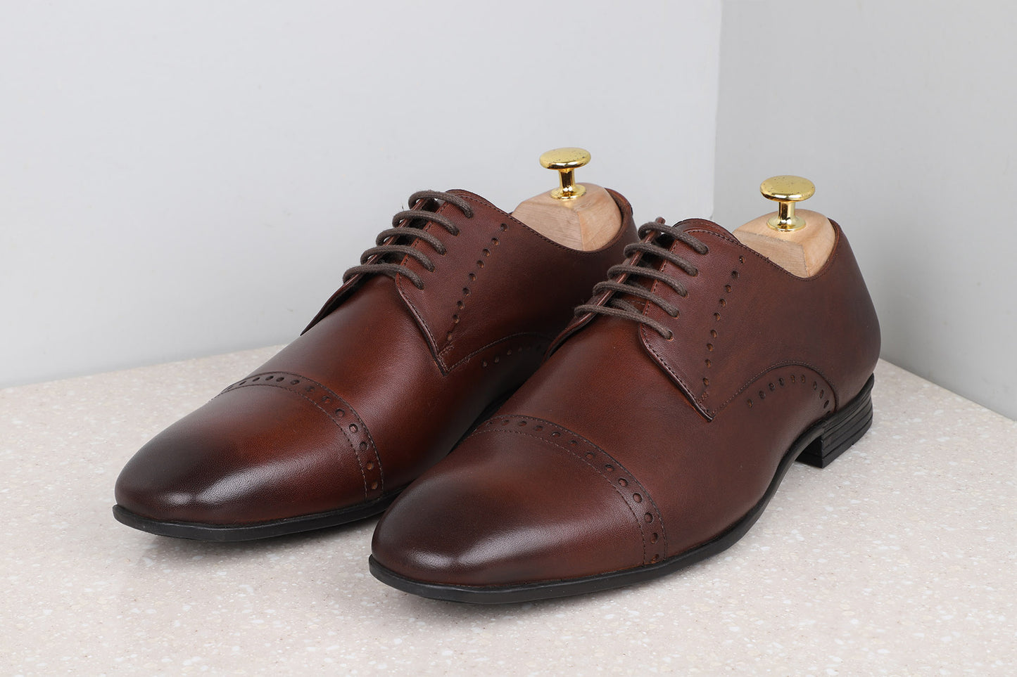 FORMAL LACE UP -BROWN-Men's Formal Shoe-Inc5 Shoes
