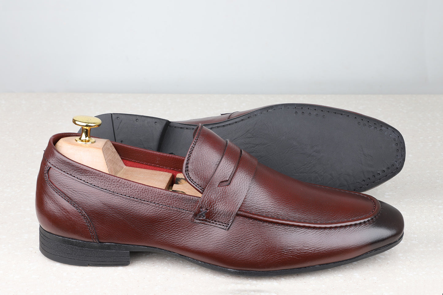 Atesber Formal Slipon-Bordo For Men