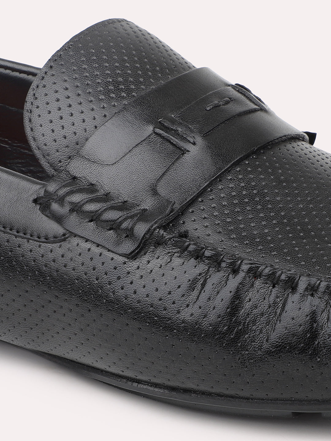 Atesber Black Driving Casual Shoes For Men's