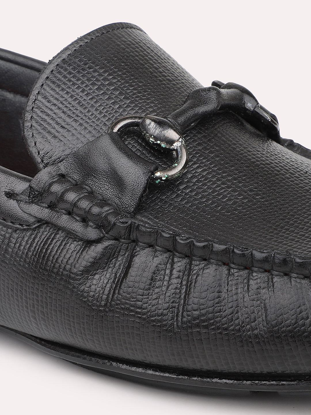 Atesber Black Flexi Driving Shoes For Men's