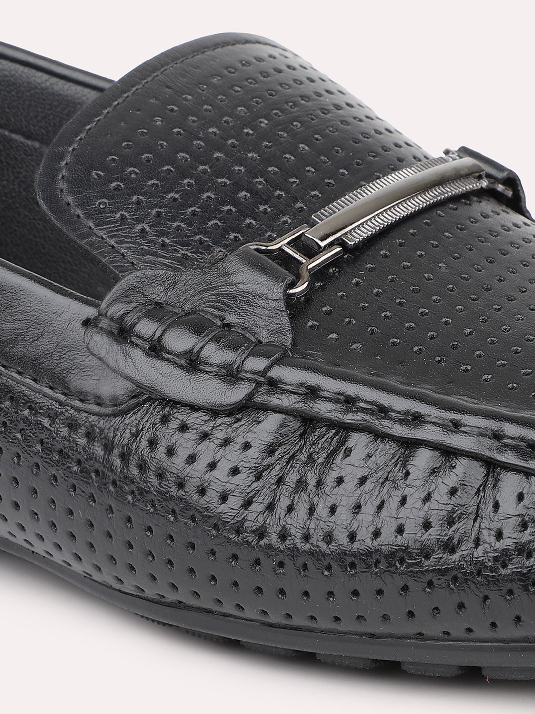 Atesber Black Driving Casual Shoes For Men's