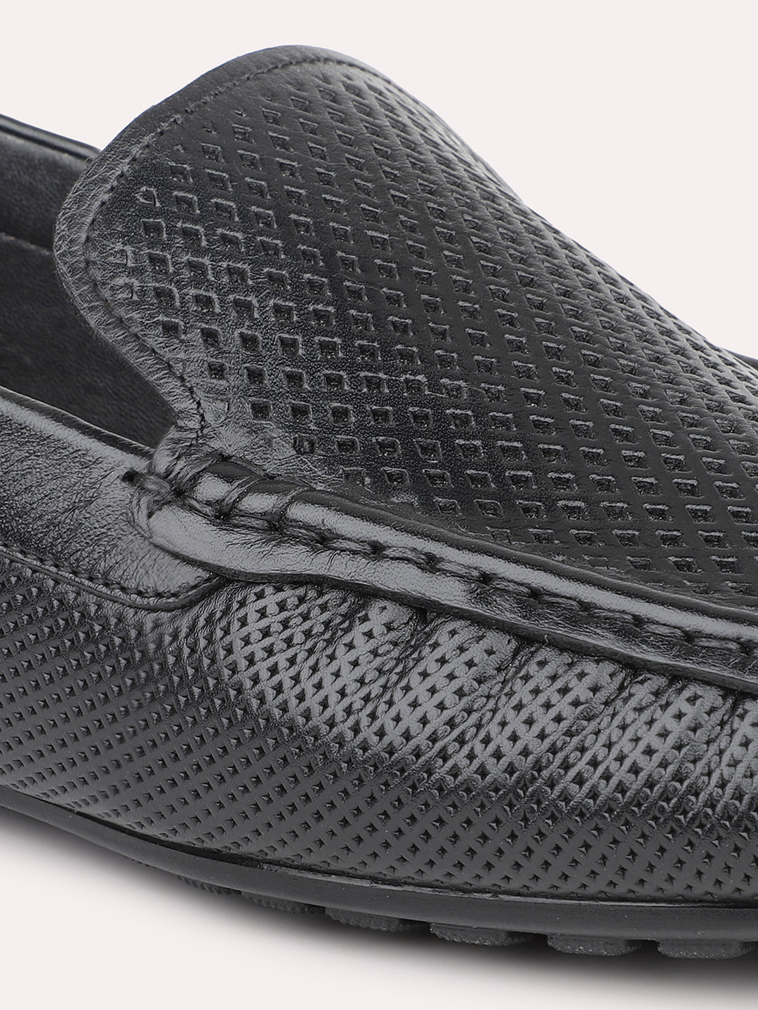 Atesber Black Driving Casual Shoes For Men's