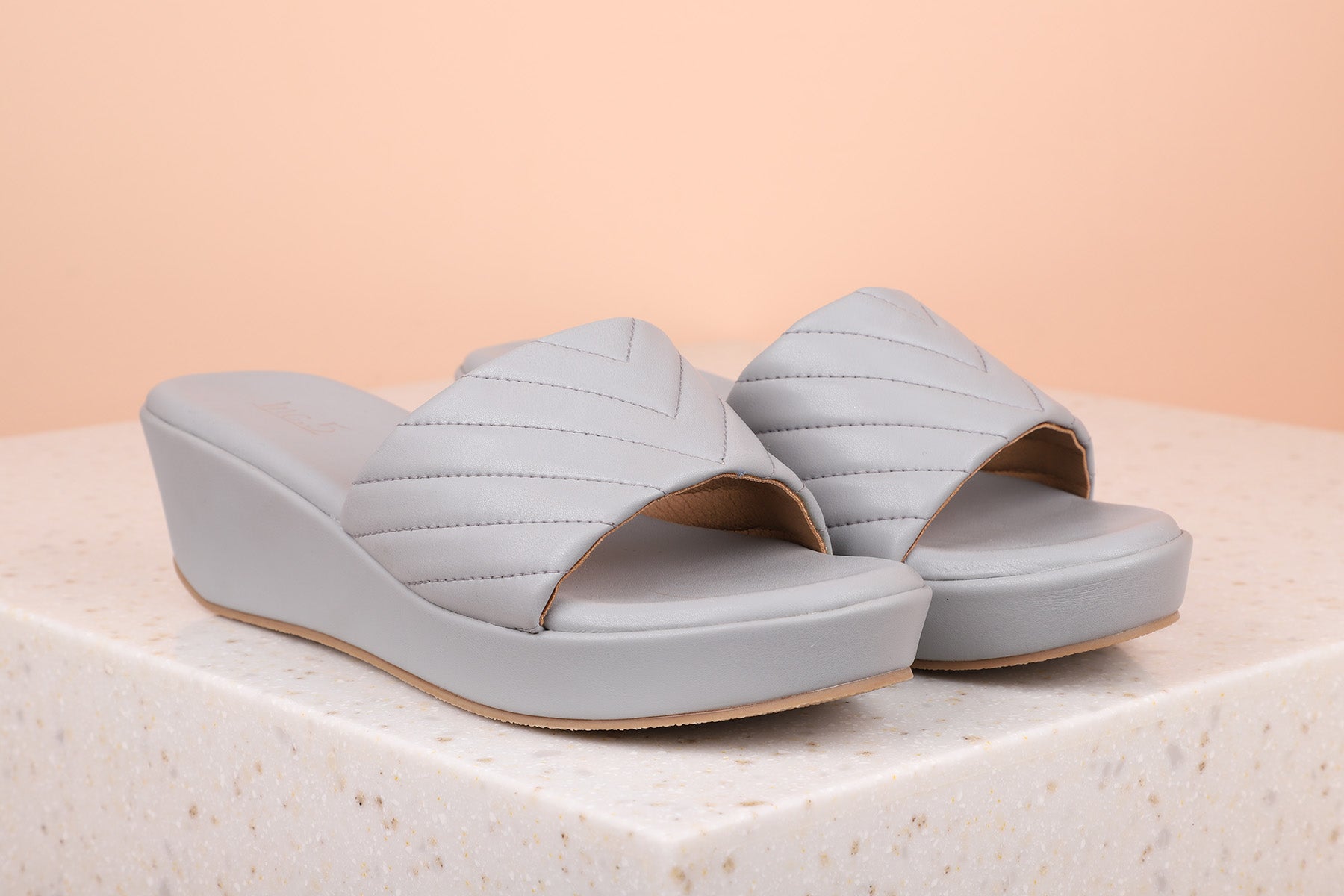 Women's grey wedge sandals new arrivals