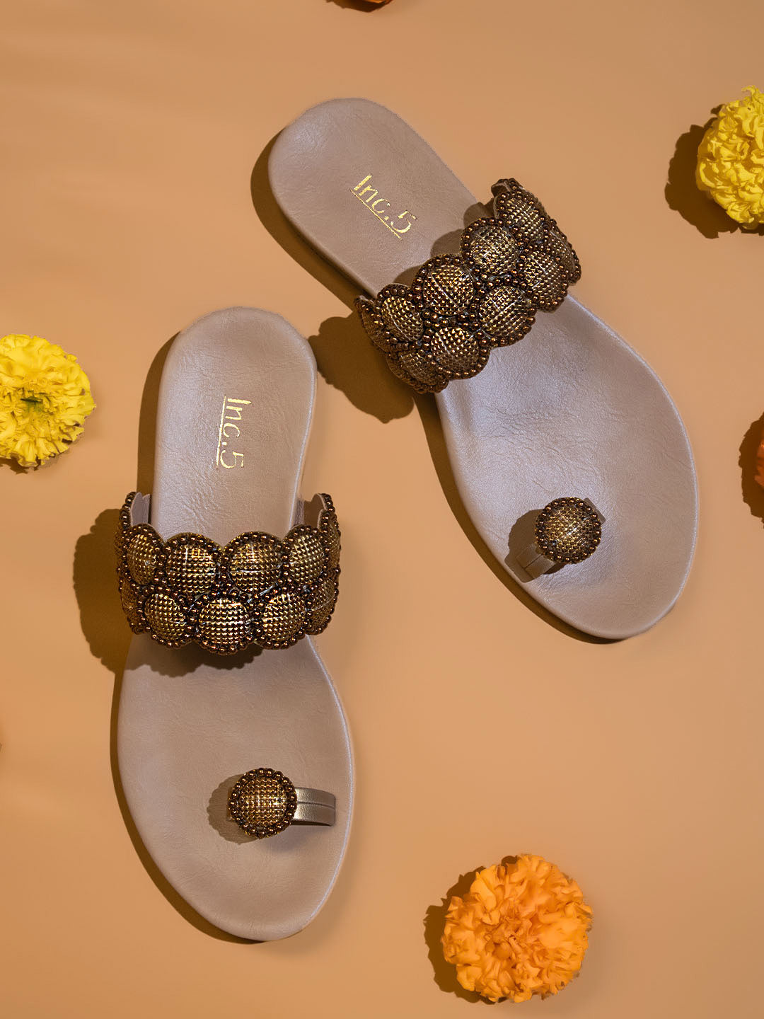 Beautifully Embellished Ladies Slippers