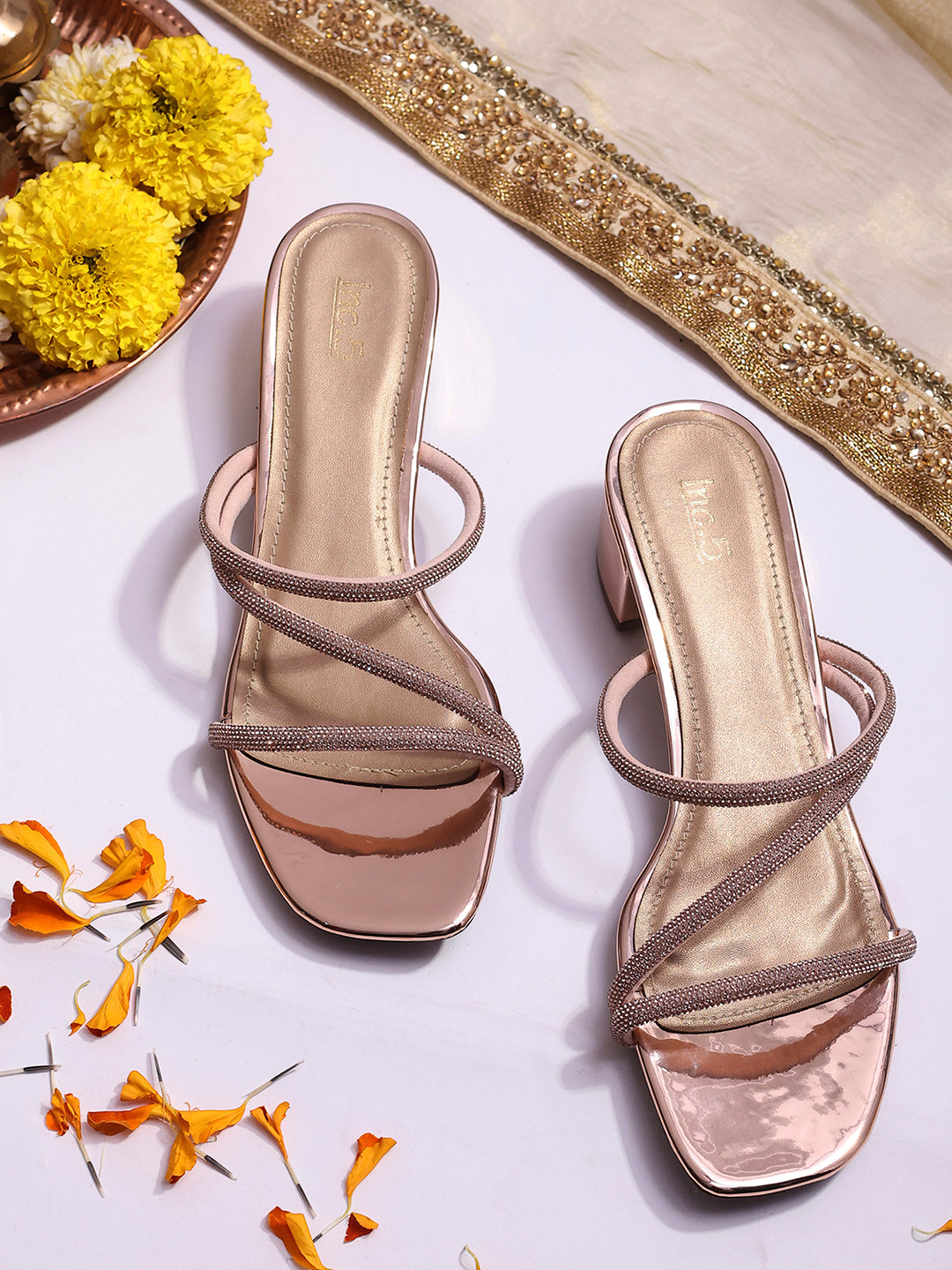 Gold hot sale party sandals