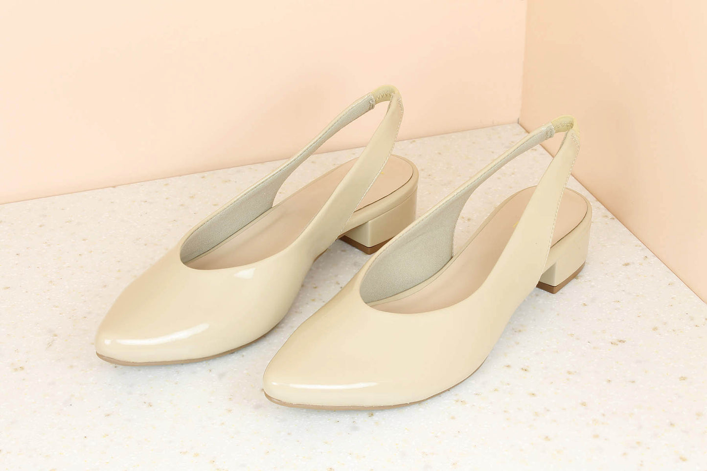 Women Beige Mules Flats