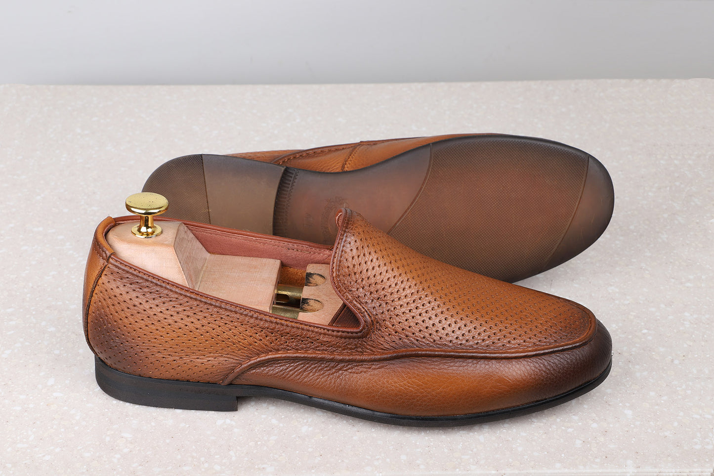 FORMAL SLIPPONS-TAN-Men's Formal Slipons-Inc5 Shoes