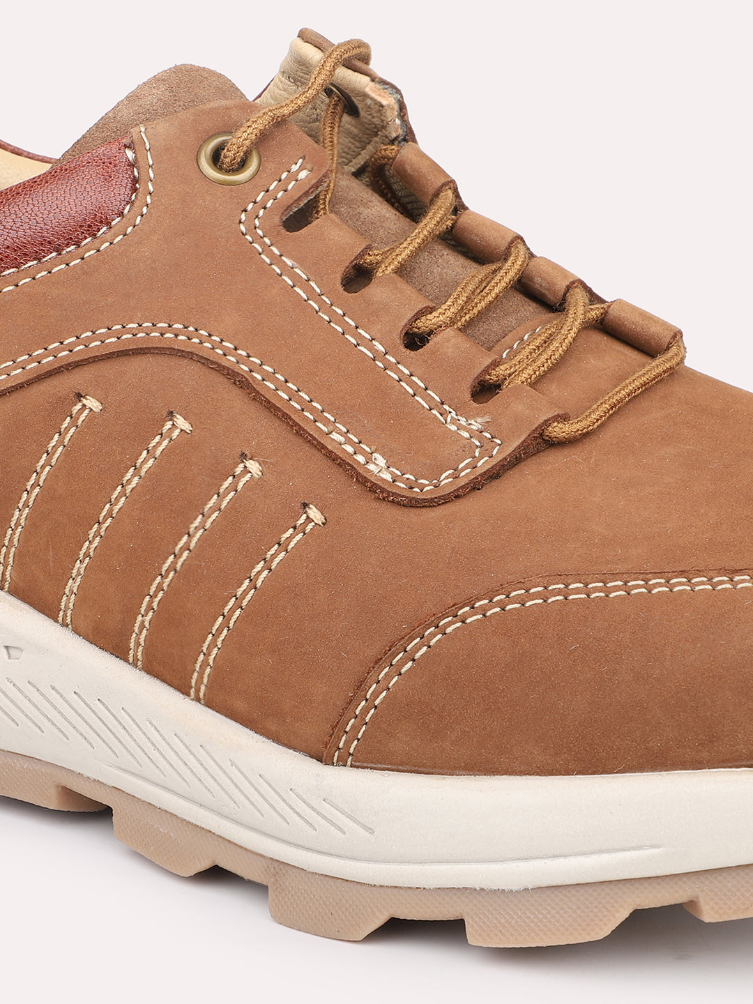 Atesber Chickoo Casual Lace-up For Mens