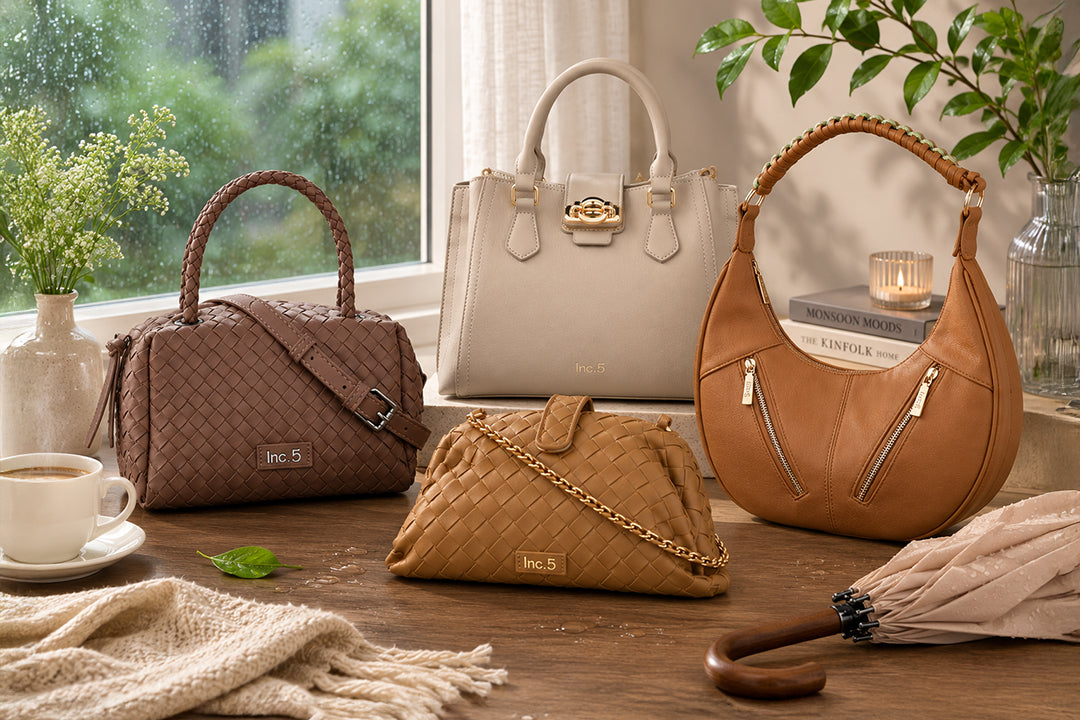 Top 5 Monsoon-Proof Handbags for Rainy Days by INC5