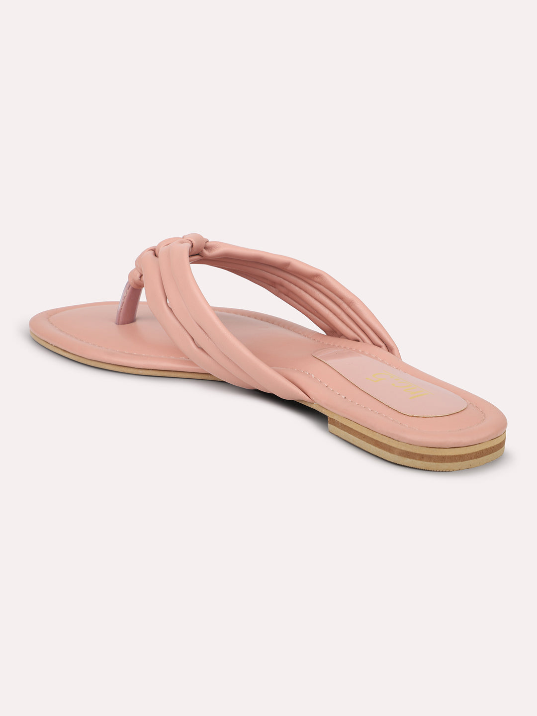 Women Pink Open Toe Flats