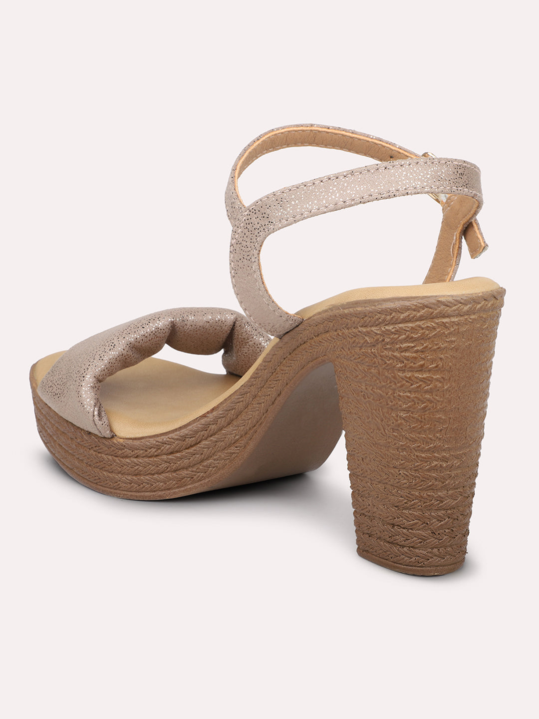 Women Chikoo Solid Platform Sandals