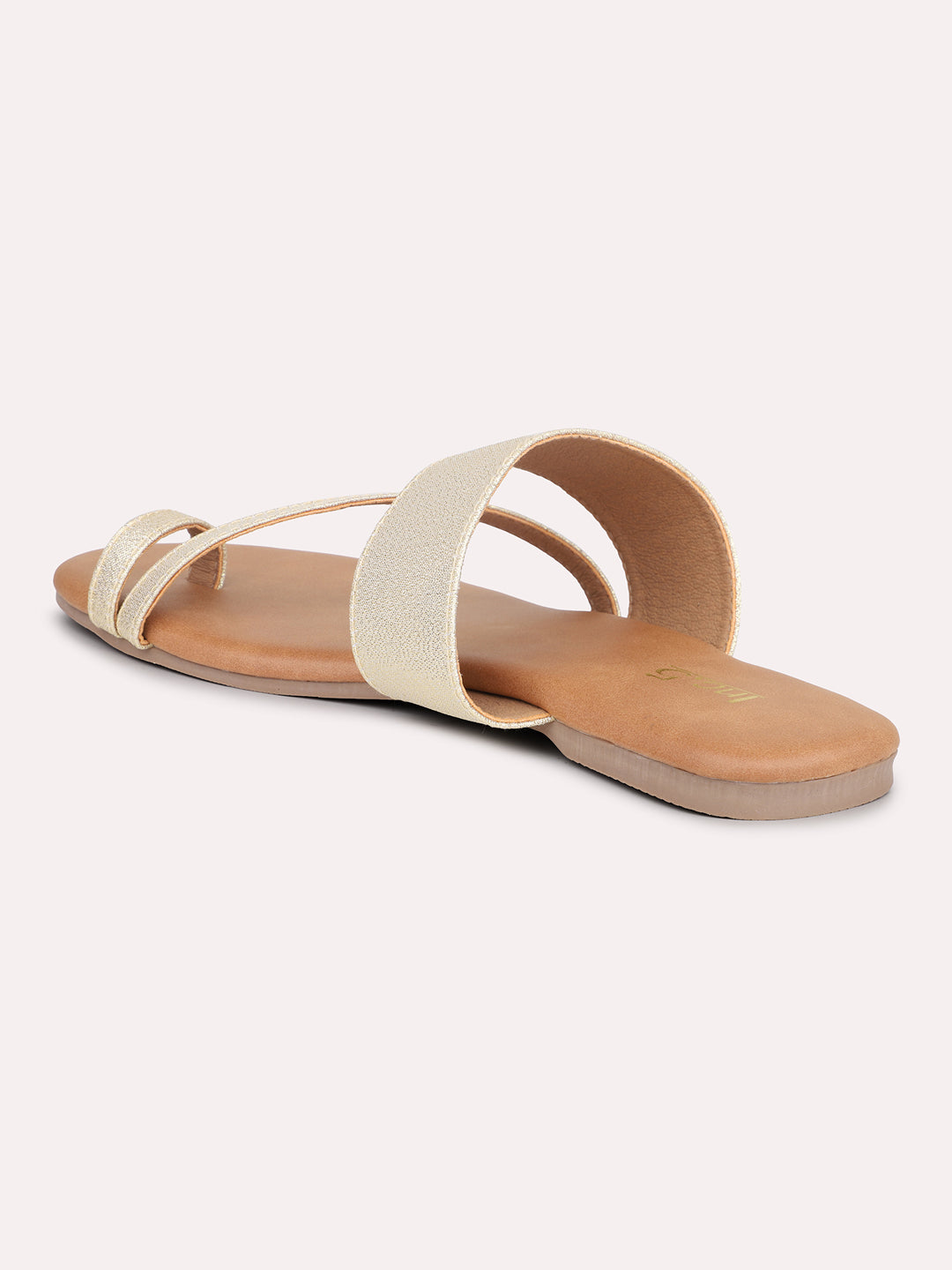 Women Gold One Toe Flats