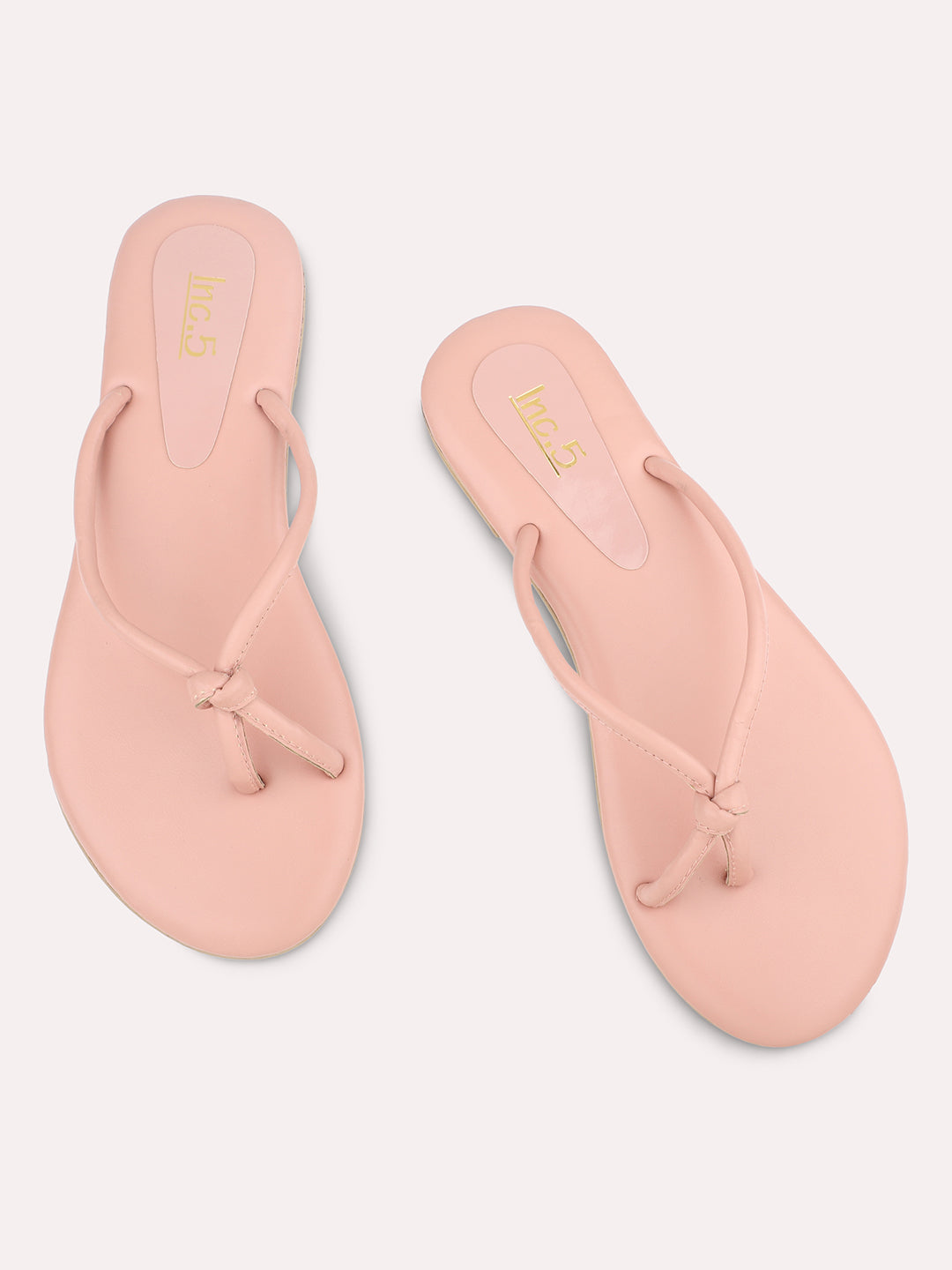 Women Peach One Toe Flats