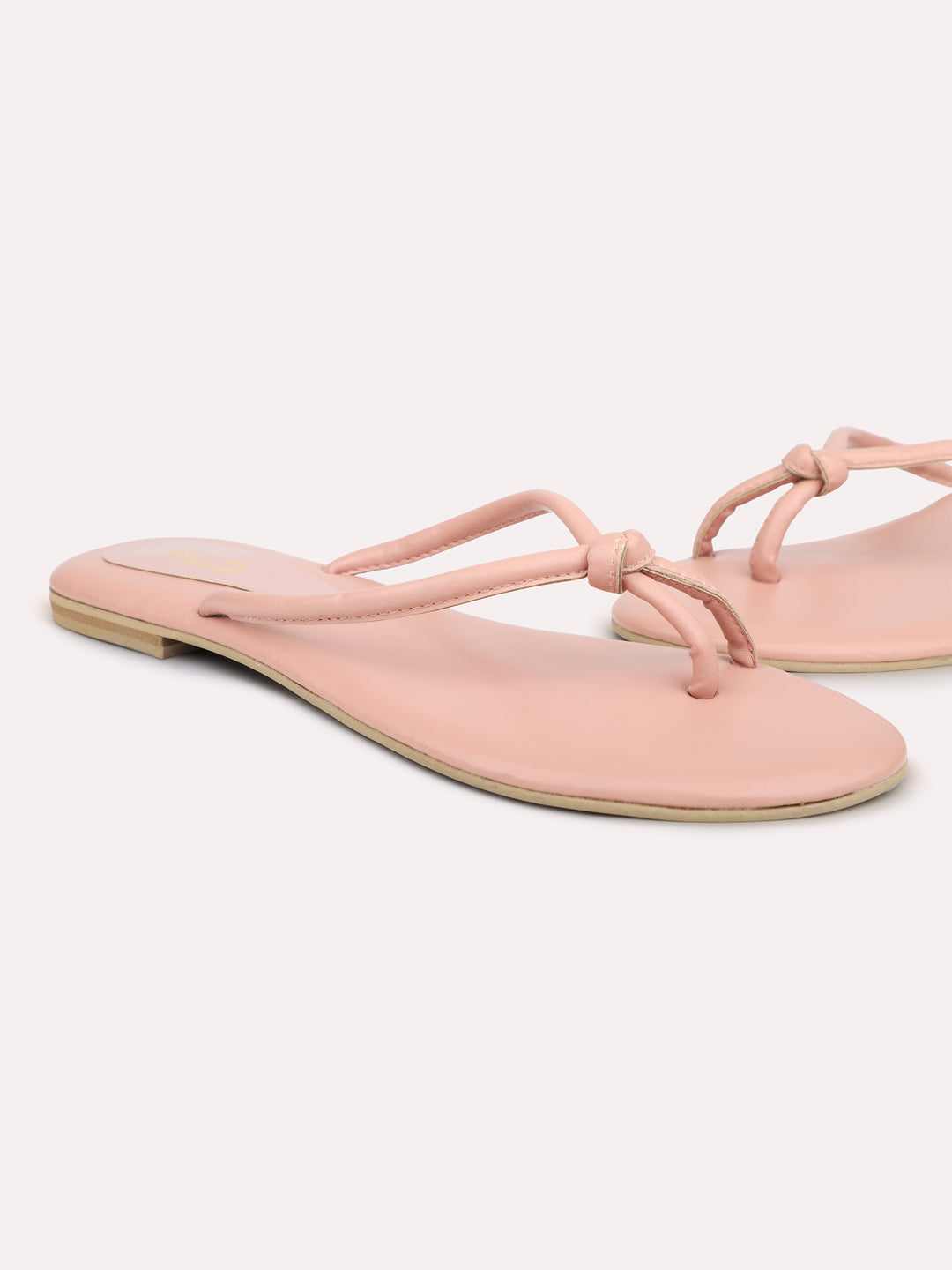 Women Peach One Toe Flats