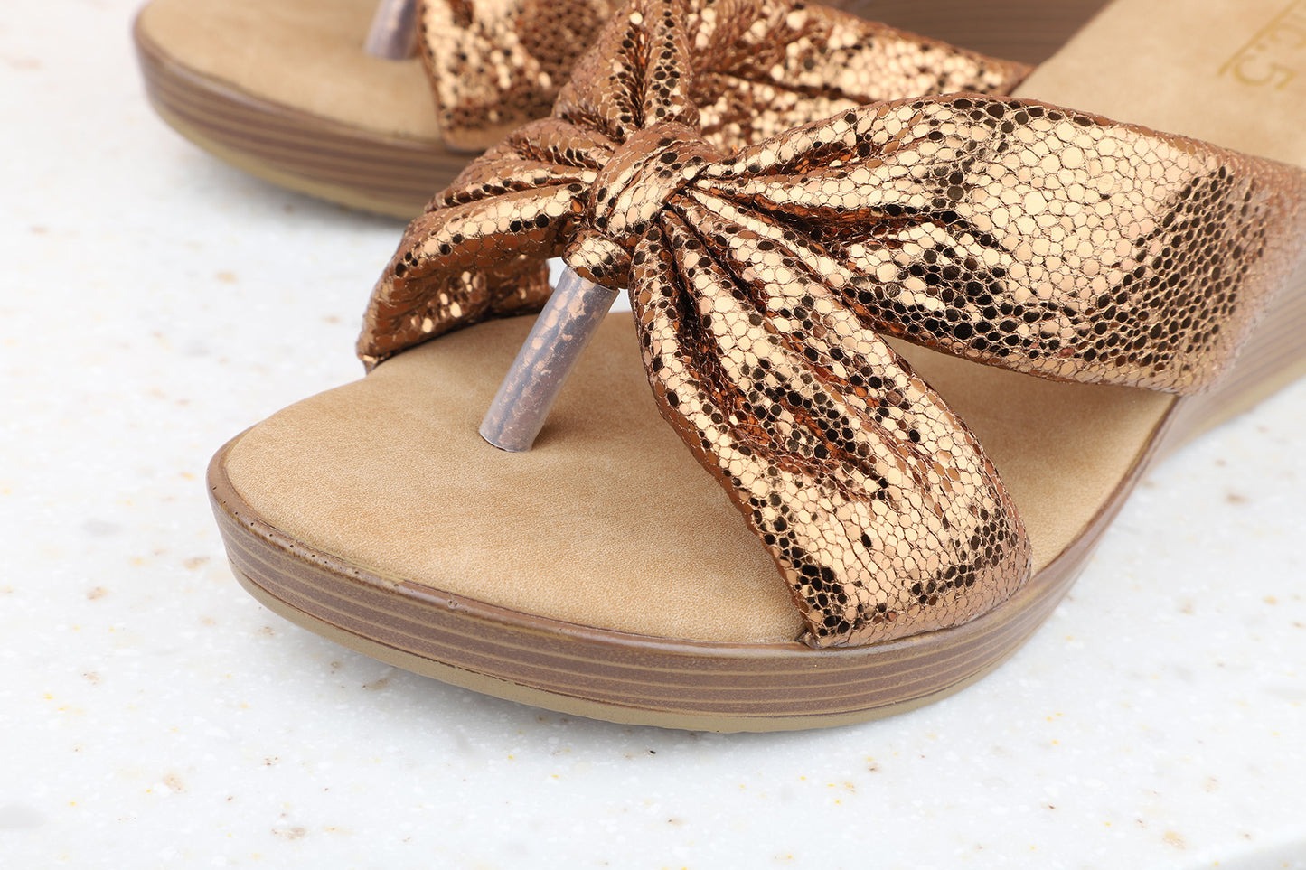 Women Antique Embellished Wedge Sandals
