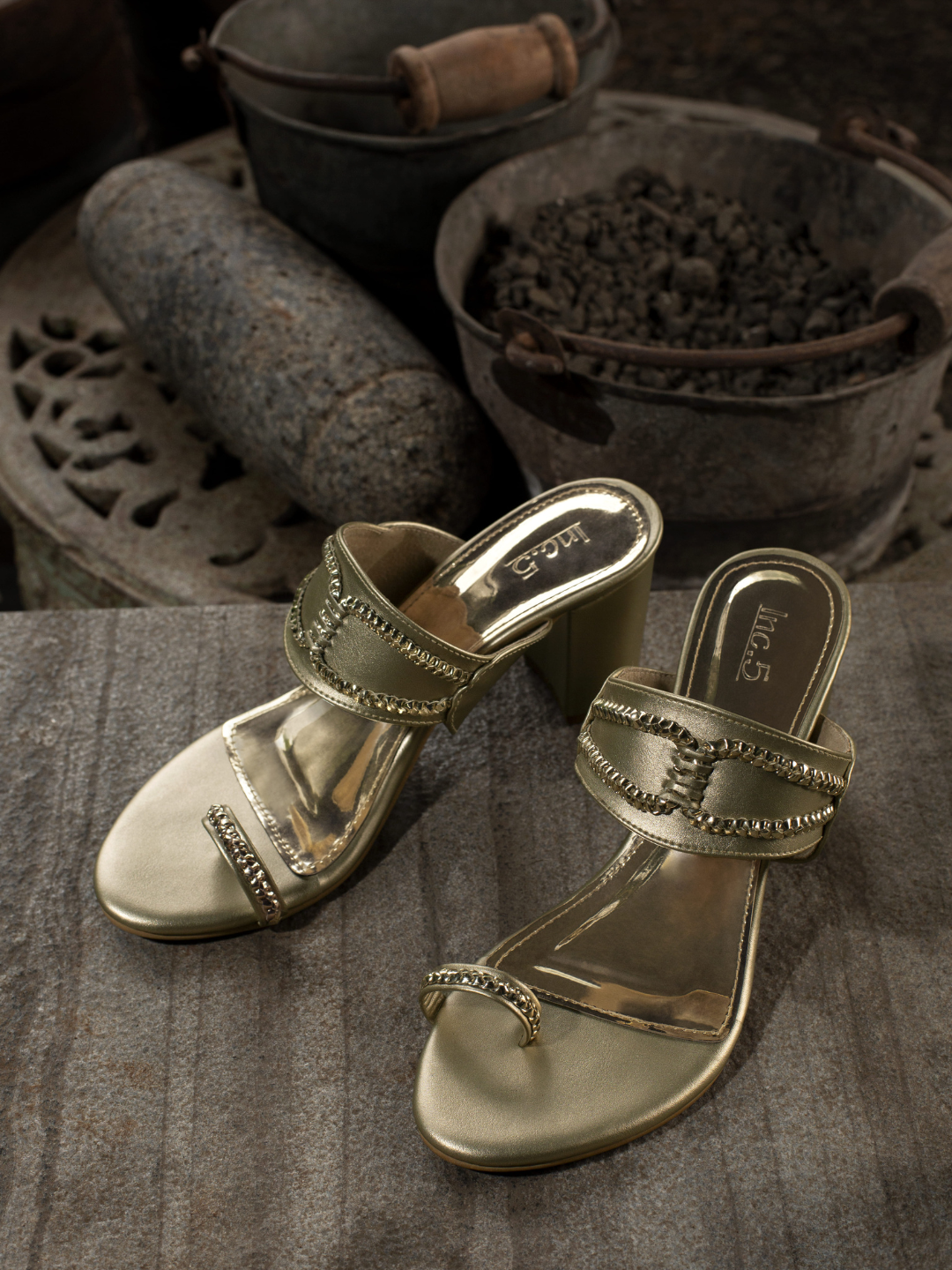 Buy Inc 5 Embellished Block Heels - Heels for Women 22407696 | Myntra