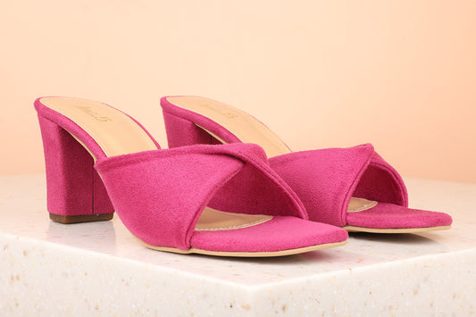 Women Rani Pink Block Heels