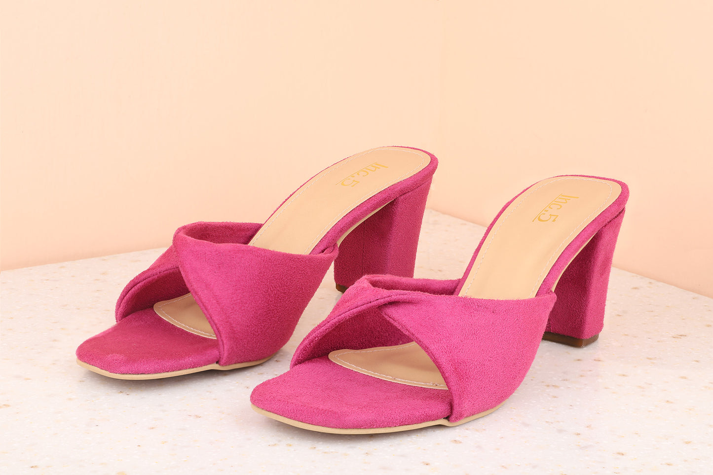 Women Rani Pink Block Heels