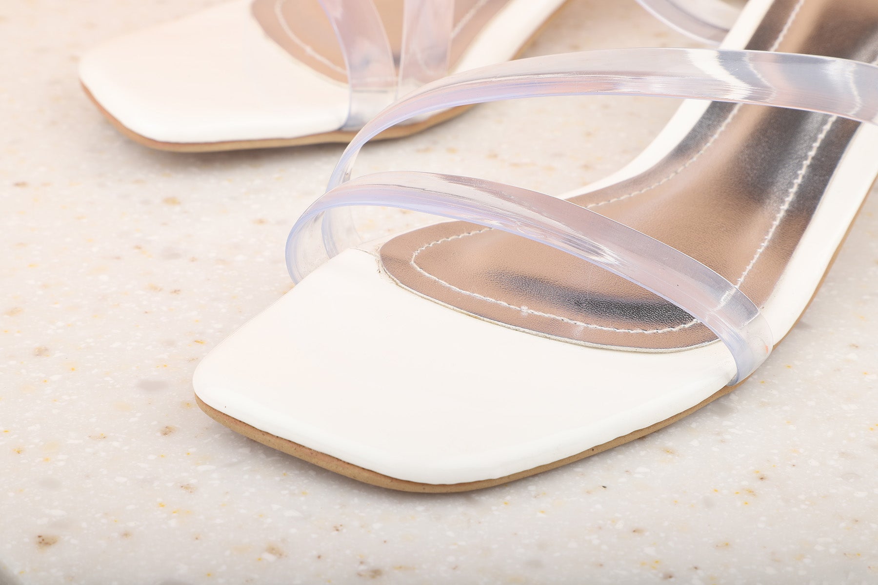 Women White Transparent Stiletto Heels – Inc5 Shoes