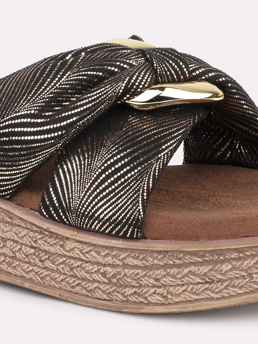 Women Antique Embellished Wedge Heels