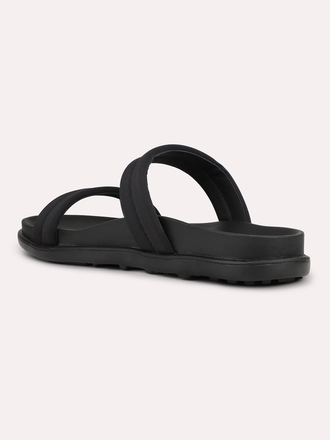 Womens Black Casual Open toe Flats