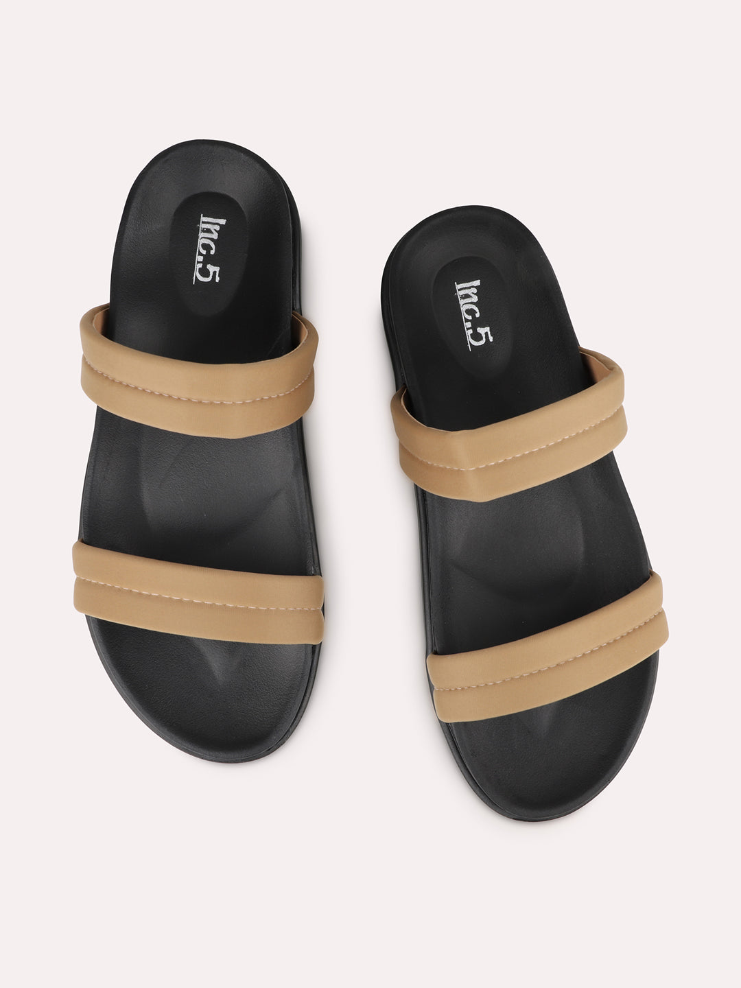 Womens Brown Casual Open toe Flats