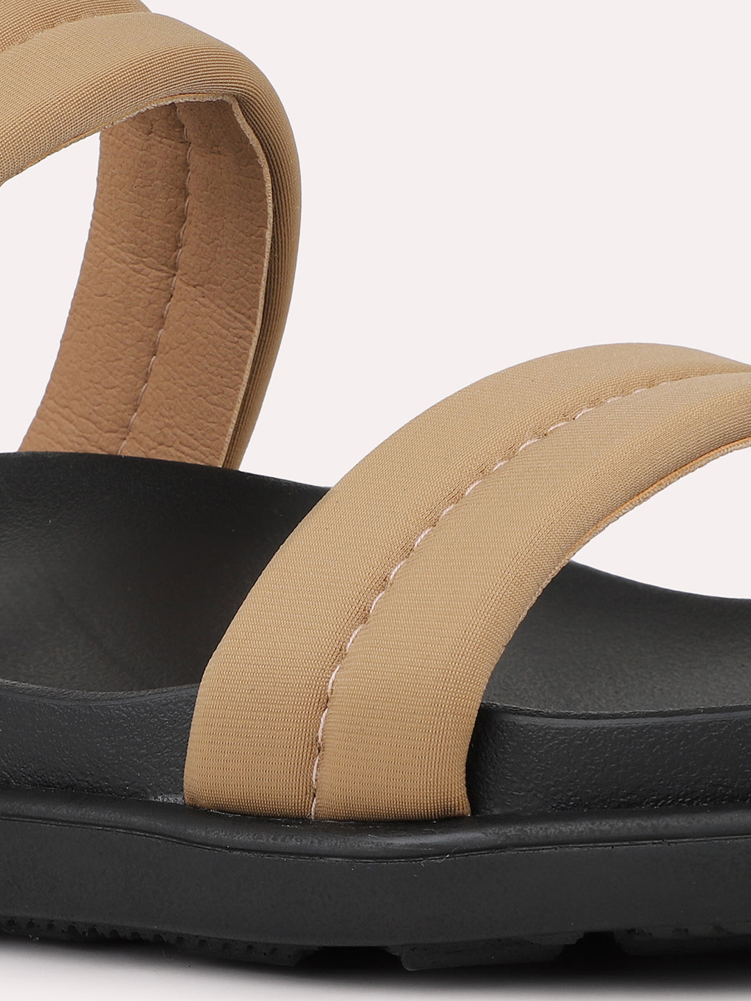Womens Brown Casual Open toe Flats