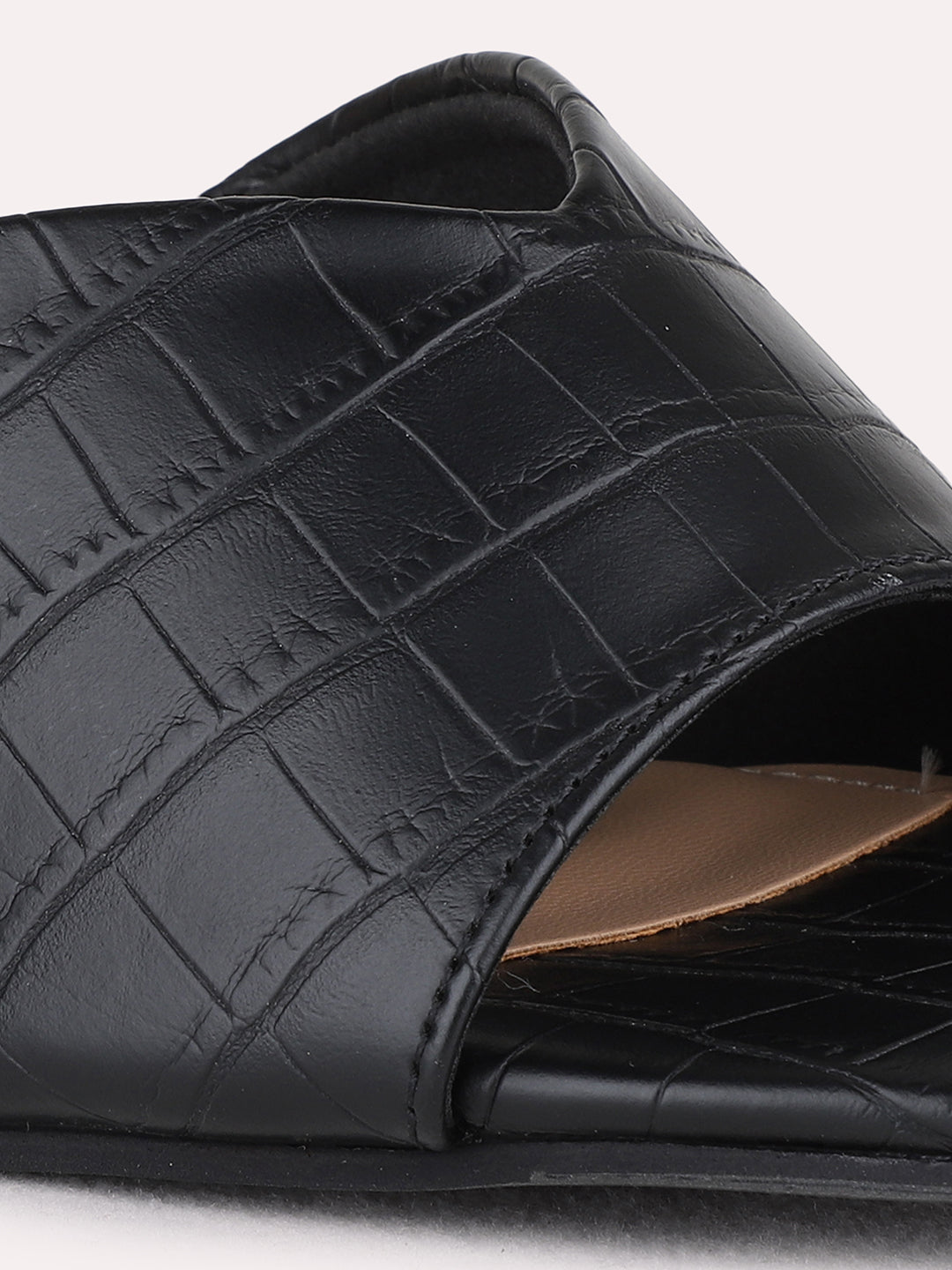 Womens Black Party Wear Solid Round Toe Block Heel Sandals