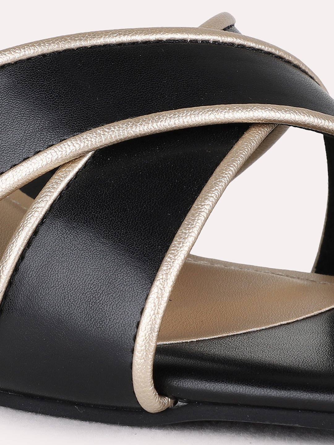 Womens Black Party Wear Solid Square Toe Kitten Heel Sandals