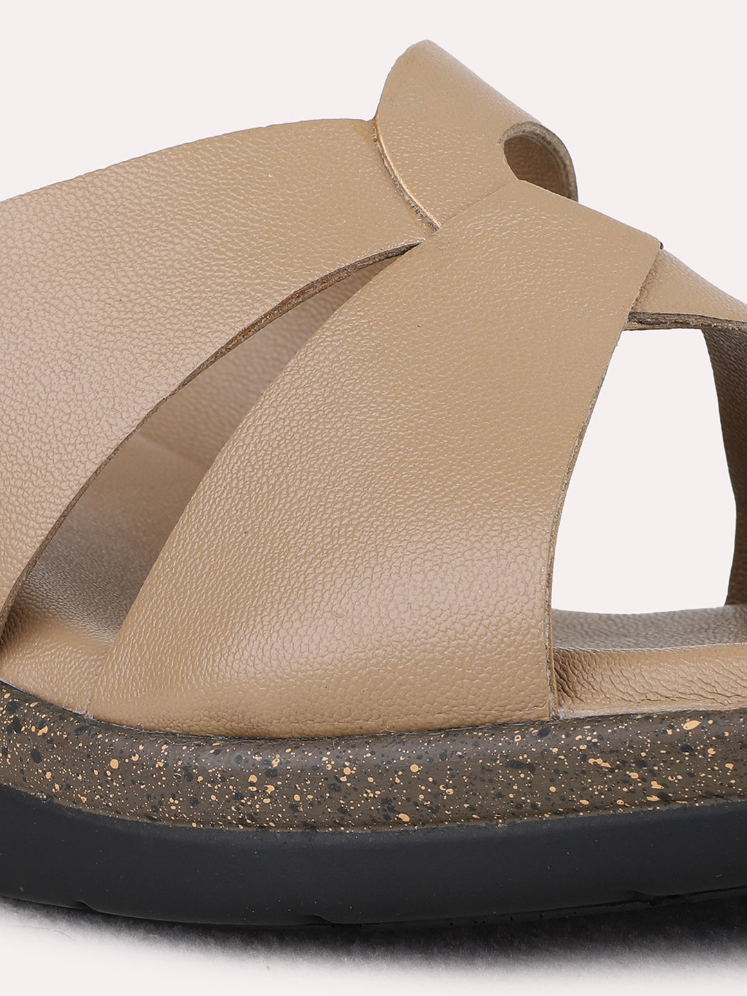 Womens Brown Party Wear Solid Round Toe Wedge Heels