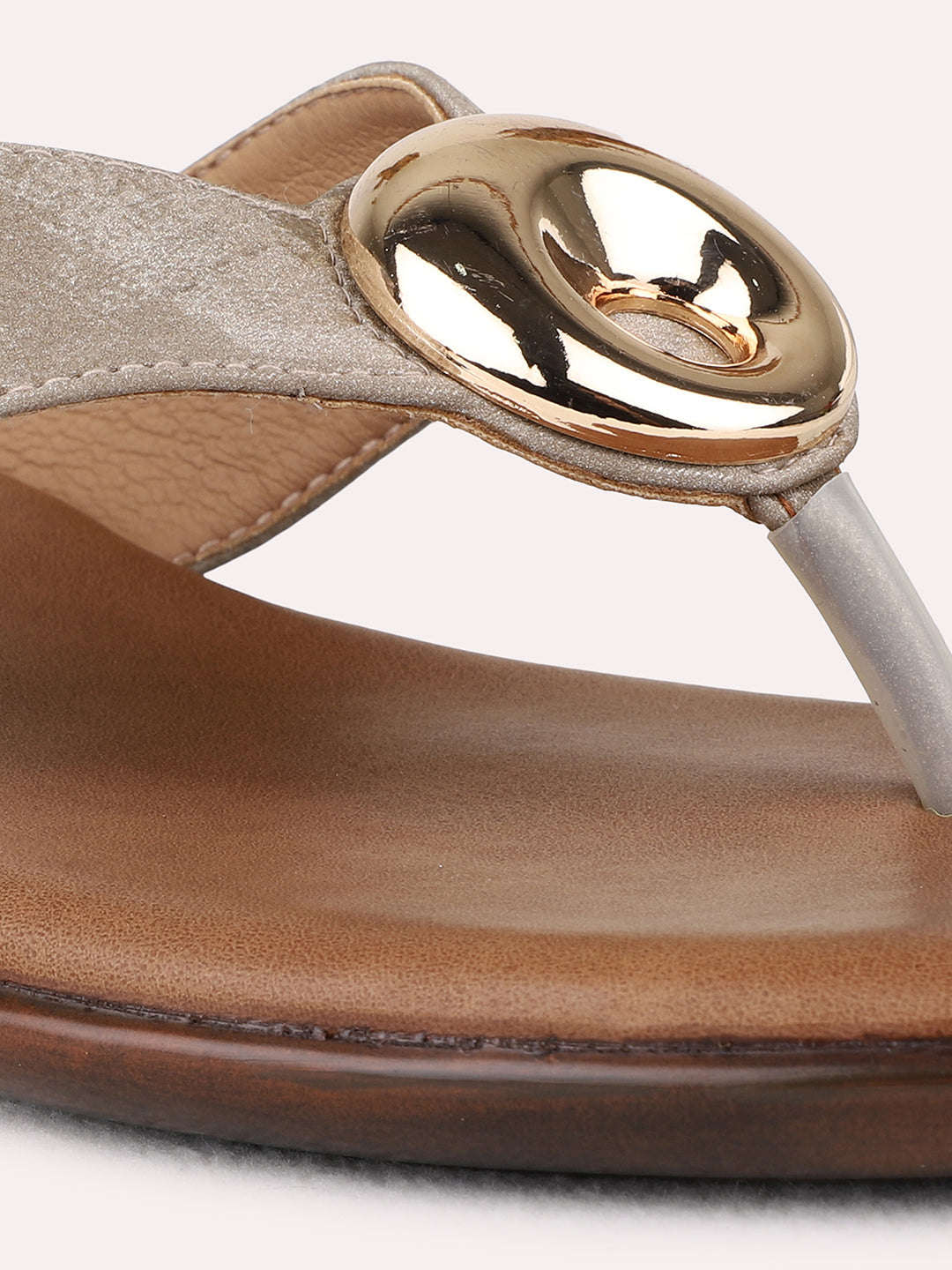 Womens Beige Casual Solid Block Heel Sandals