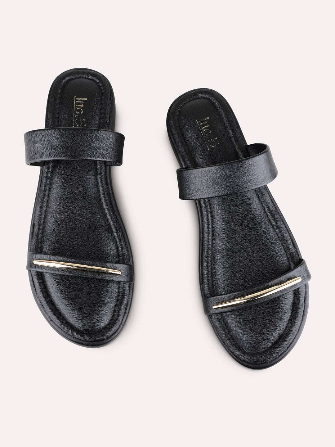 Womens Black Casual Solid Round Toe Wedge Heels
